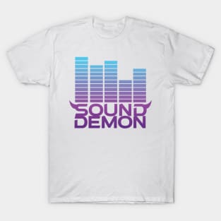 Sound Demon Cool Blue and Purple T-Shirt